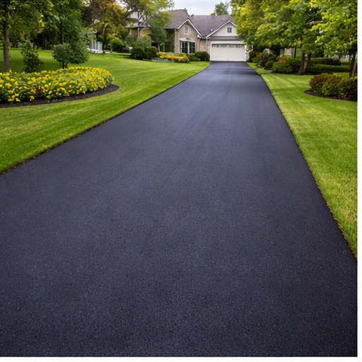 resurfaced driveway